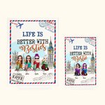 Personalized Life is Better with Besties Acrylic Plaque Desk Ornament Birthday Friendship Gift for Besties Best Friend
