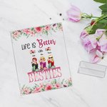 Henkilökohtainen elämä on parempaa Besties akryyli plaketti ystävyys Home Decor parhaat ystävät