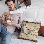 Henkilökohtainen Life Is Better When You're Camping Throw Pillow Cover Syntymäpäivä Anniversary Gift for Camping Couple Home Decoration