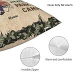 Henkilökohtainen Istutaan leirinuotiolla ja katsellaan, kun ihmiset pysäköivät leirintäautojaan heittää tyynynpäällinen lahja leirintäalueelle parin makuuhuoneen sisustus