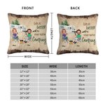 Henkilökohtainen Life Is Better When You're Camping Throw Pillow Cover Syntymäpäivä Anniversary Gift for Camping Couple Home Decoration