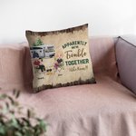 Henkilökohtainen Ilmeisesti olemme ongelmia yhdessä Kuka tiesi heittää tyynyn kansi syntymäpäivä vuosipäivä lahja Camping pari makuuhuoneen sisustus