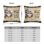 Henkilökohtainen aviomies ja vaimo Camping Partners for Life heittää tyynyn kansi syntymäpäivälahja Camping Couple Home Decoration