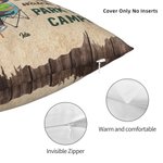 Henkilökohtainen Istutaan leirinuotion äärellä ja katsellaan, kun ihmiset pysäköivät leirintäautojaan heittää tyynynpäällinen vuosipäivä syntymäpäivälahja leirintäalueelle pariskunnalle sohvan sisustu