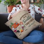 Henkilökohtainen Ilmeisesti olemme ongelmia yhdessä Kuka tiesi heittää tyynyn kansi syntymäpäivä vuosipäivä lahja leirintäalueelle pari kodin sisustus