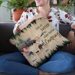 Henkilökohtainen Life Is Better When You're Camping Throw Pillow Cover Syntymäpäivä Anniversary Gift for Camping Couple Lover Sofa Decor
