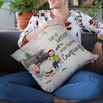 Personalized Life Is Better When You're Camping Throw Pillow Cover Birthday Valentine's Day Gift for Camping Couple Home Decoration