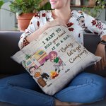 Personalized I Want To Hold Your Hand At 80 And Say Baby Let's Go Camping Throw Pillow Cover Anniversary Gift for Camping Couple Home Decoration