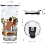 Henkilökohtainen Perhe Camping lainausmerkit Partners for Life 20oz Tumbler Loma Päivittäinen käyttö Perhe lahjat Camping lahja