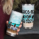 Henkilökohtainen meri Me Park Camping lainausmerkit Perhe lemmikkieläinten kanssa 20oz Tumbler päivittäiseen käyttöön Syntymäpäivälahja Vuosipäivä lahja