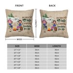 Personalisierte Ehemann und Frau Camping Partner für das Leben Throw Kissenbezug Geschenk für Camping Paar Wohnzimmer Dekoration