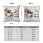 Personalized Life Is Better When You're Camping Throw Pillow Cover Birthday Valentine's Day Gift for Camping Couple Home Decoration