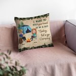 Henkilökohtainen Haluan pitää kättäsi 80 Camping pari Travel Life heittää tyynyn kansi syntymäpäivä vuosipäivä lahja pari Home Decoration