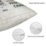 Personalisierte Let's Sit By The Campfire And Watch People Park Their Campers Throw Pillow Cover Birthday Gift for Camping Couple Home Decoration