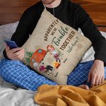 Henkilökohtainen Ilmeisesti olemme ongelmia yhdessä Kuka tiesi heittää tyynyn kansi syntymäpäivä vuosipäivä lahja leirintäalueelle pari kodin sisustus