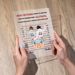 Personalized Best Bitches Tolerating Idiots And Keeping Each Other Sane Acrylic Plaque Best Friend Gift Home Decoration