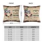 Henkilökohtainen Ilmeisesti olemme ongelmia yhdessä Kuka tiesi heittää tyynyn kansi syntymäpäivä vuosipäivä lahja Camping pari makuuhuoneen sisustus