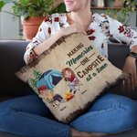 Henkilökohtainen Making Memories One Campsite At A Time heittää tyynyn kansi Camping Couple lahja Home Decoration
