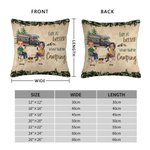 Henkilökohtainen Life Is Better When You're Camping Throw Pillow Cover Syntymäpäivälahja Camping Couple Wife Home Decoration