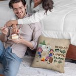 Personalisierte Ehemann und Frau Camping Partner für das Leben Throw Kissenbezug Geschenk für Camping Paar Wohnzimmer Dekoration