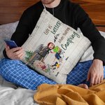 Personalized Life Is Better When You're Camping Throw Pillow Cover Birthday Valentine's Day Gift for Camping Couple Home Decoration