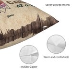 Henkilökohtainen Making Memories One Campsite At A Time heittää tyynyn kansi Camping Couple lahja Home Decoration