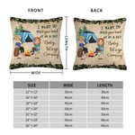 Henkilökohtainen Haluan pitää kättäsi 80 Camping pari Travel Life heittää tyynyn kansi syntymäpäivä vuosipäivä lahja pari Home Decoration