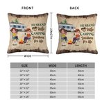 Henkilökohtainen aviomies ja vaimo Camping Partners for Life heittää tyynyn kansi lahja Camping pari huoneen sisustus