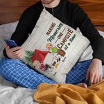 Henkilökohtainen Making Memories One Campsite At A Time Throw Tyynynpäällinen Syntymäpäivälahja Camping Couple Sohva Decor