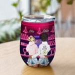 Henkilökohtainen Are We Drunk Double Wall Vacuum 12oz Wine Tumbler kahvia viiniä cocktaileja Ystävyys lahja