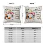 Personalized I Want To Hold Your Hand At 80 And Say Baby Let's Go Camping Throw Pillow Cover Anniversary Gift for Camping Couple Home Decoration
