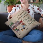 Henkilökohtainen Haluan pitää kädestäsi 80 ja sanoa Baby Mennään leirintäalueelle heittää tyynyn kansi vuosipäivä syntymäpäivälahja leirintäalueelle pari sohva sisustus