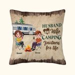 Henkilökohtainen aviomies ja vaimo Camping Partners for Life heittää tyynyn kansi lahja Camping pari huoneen sisustus