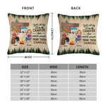 Personalisierte Let's Sit By The Campfire And Watch People Park Their Campers Throw Pillow Cover Gift for Camping Couple Home Decoration