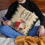 Henkilökohtainen Ilmeisesti olemme ongelmia yhdessä Kuka tiesi heittää tyynyn kansi Camping lahja pariskunnalle Kodin sisustus