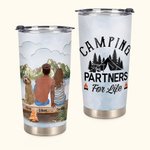 Henkilökohtainen Perhe Camping lainausmerkit Partners for Life 20oz Tumbler Loma Päivittäinen käyttö Perhe lahjat Camping lahja