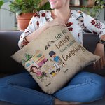 Henkilökohtainen Life Is Better When You're Camping Throw Pillow Cover Syntymäpäivä Anniversary Gift for Camping Couple Bedroom Decor