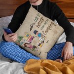 Henkilökohtainen Life Is Better When You're Camping Throw Pillow Cover Syntymäpäivä Anniversary Gift for Camping Couple Bedroom Decor