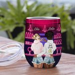 Henkilökohtainen Are We Drunk Double Wall Vacuum 12oz Wine Tumbler kahvia viiniä cocktaileja Ystävyys lahja