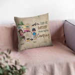 Henkilökohtainen Life Is Better When You're Camping Throw Pillow Cover Syntymäpäivä Anniversary Gift for Camping Couple Bedroom Decor