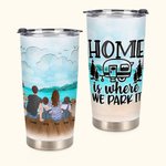 Henkilökohtainen meri Me Park Camping lainausmerkit Perhe lemmikkieläinten kanssa 20oz Tumbler päivittäiseen käyttöön Syntymäpäivälahja Vuosipäivä lahja