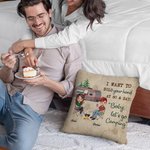 Henkilökohtainen Haluan pitää kädestäsi 80 ja sanoa Baby Mennään leirintäalueelle heittää tyynyn kansi vuosipäivä syntymäpäivälahja leirintäalueelle pari sohva sisustus