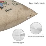 Henkilökohtainen Haluan pitää kädestäsi 80 ja sanoa Baby Mennään leirintäalueelle heittää tyynyn kansi vuosipäivä syntymäpäivälahja leirintäalueelle pari sohva sisustus