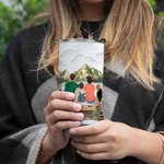 Personalisierte Familie Abenteuer ist da draußen finden wir es Camping Zitate 20oz Tumbler Urlaub für den täglichen Gebrauch Familie Geburtstag Gesche