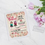 Henkilökohtainen minun Besties rakastan sinua, koska tiedän, ei väliä mitä tapahtuu akryyli plaketti ystävyys lahja Desk Decor