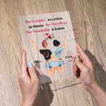 Henkilökohtainen Naurumme ovat rajattomat muistomme ovat lukemattomat Ystävyytemme on loputon Akryyli Plaque Desk Ornamentti Lahja Parhaat ystävät