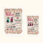 Henkilökohtainen minun Besties rakastan sinua, koska tiedän, ei väliä mitä tapahtuu akryyli plaketti ystävyys lahja Desk Decor