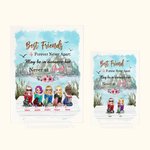 Personalisierte bester Freund für immer nie getrennt Acryl Plaque Freundschaft Geschenk für Frauen Schreibtisch Ornament