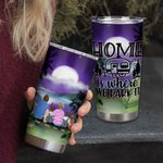 Vaso personalizado Home Is Where We Park It Moonlight Camping 20oz para uso diario Regalo de cumpleaños Regalo de aniversario