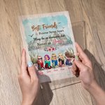 Personalisierte bester Freund für immer nie getrennt Acryl Plaque Freundschaft Geschenk für Frauen Schreibtisch Ornament